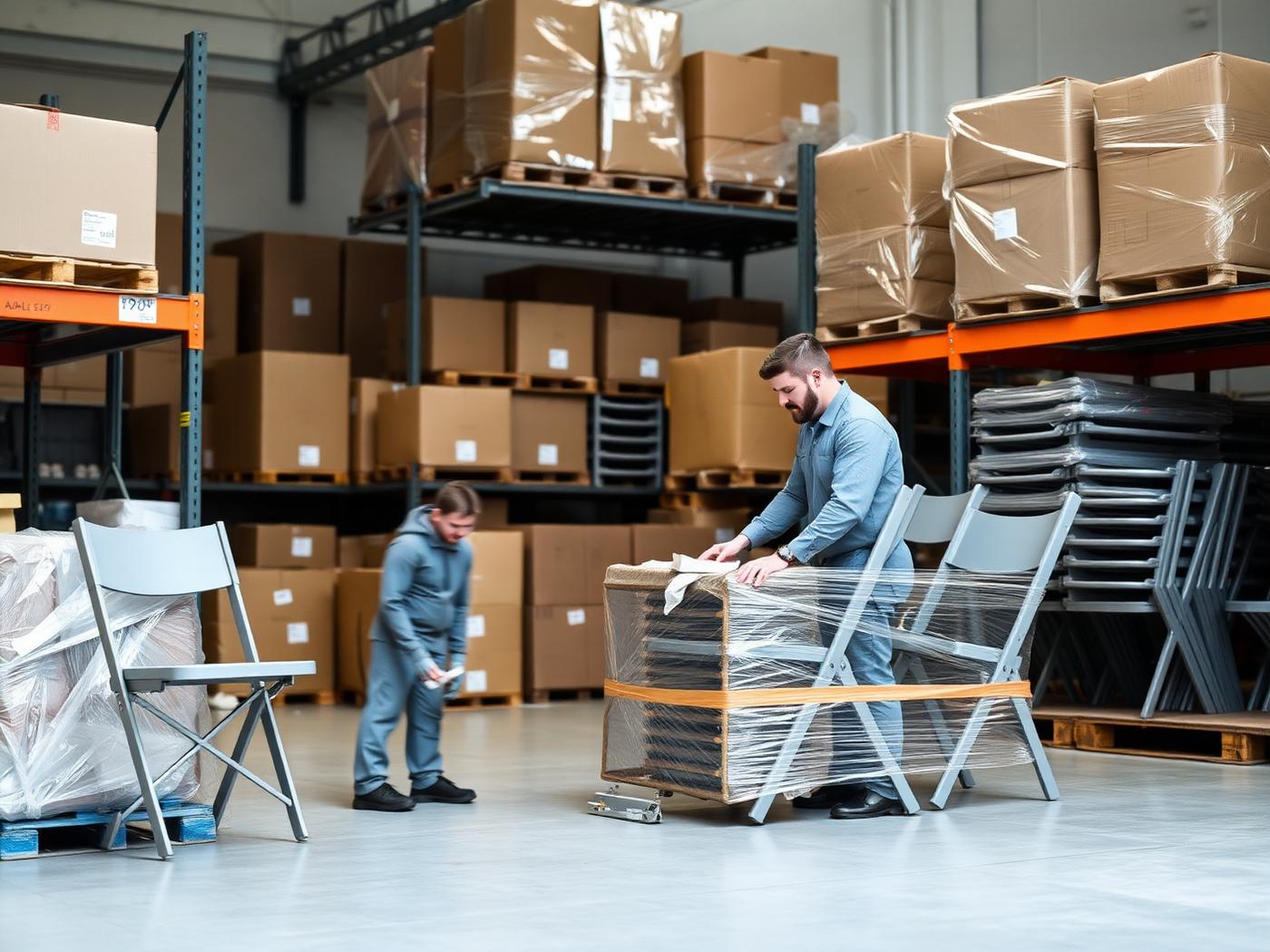 Preparação de pedidos no centro de distribuição